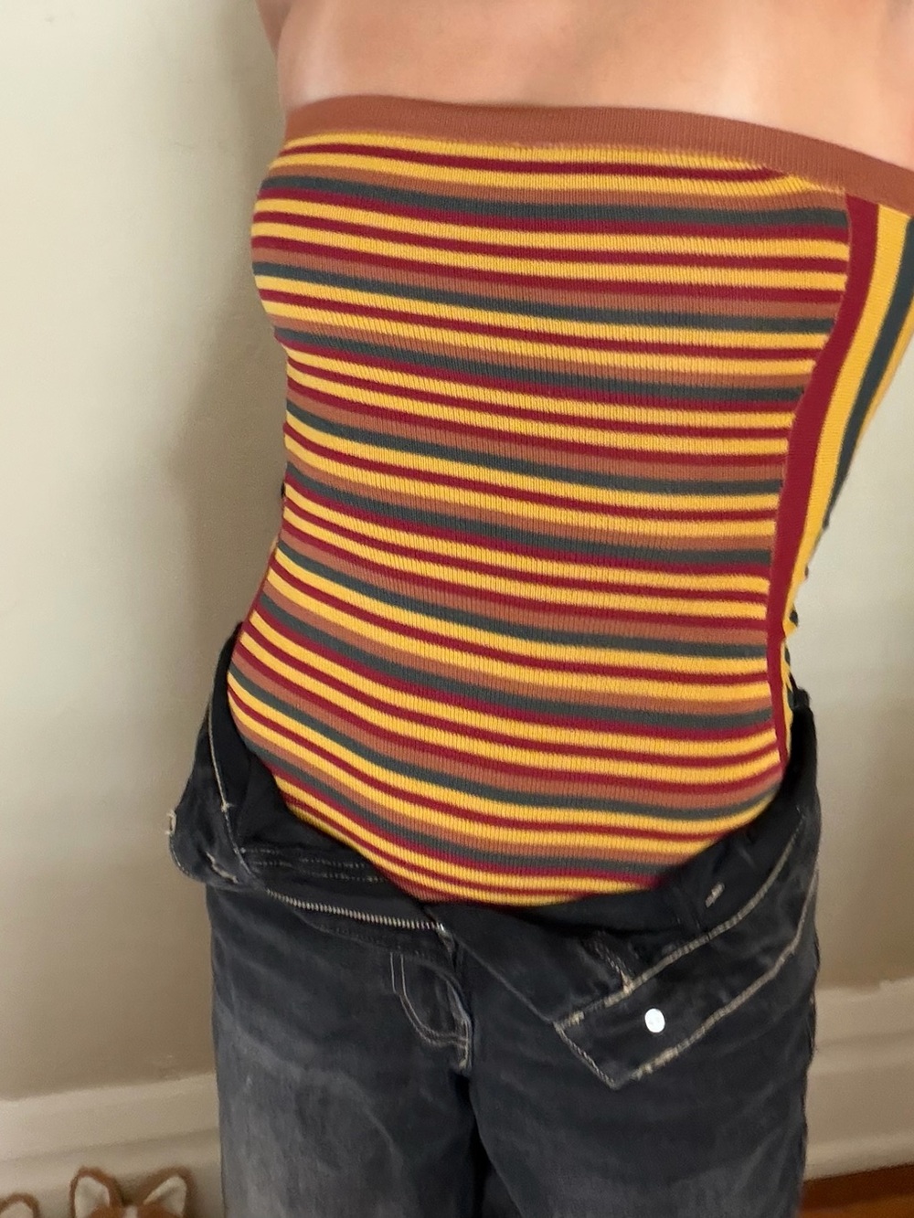 Urban Outfitters/Out from Under striped bodysuit, size S/XS.